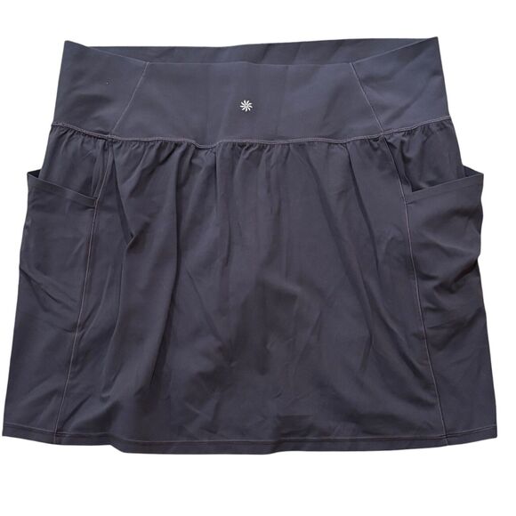 Athleta Salutation Skort Stash Pocket Skort 16.5" Size 2X Slate Blue Gray - Picture 2 of 5